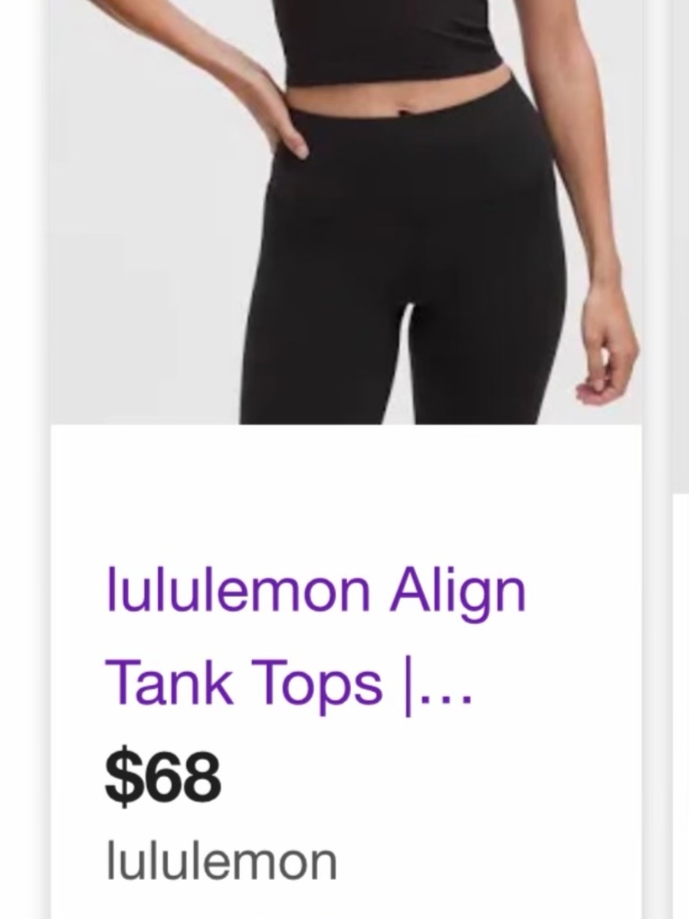 Lululemon Align Tank Top blue - NWT retail $68